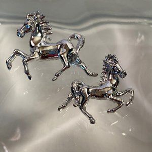 Silver Horse (2) Pins